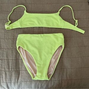 J. Crew Neon Green Bikini Set